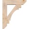 Ekena Millwork Merced Slat Smooth Bracket w/ Offset Brace, Douglas Fir, 7 1/2"W x 30"D x 36"H BKT0806X30X36MRC06SDF - alternate 2